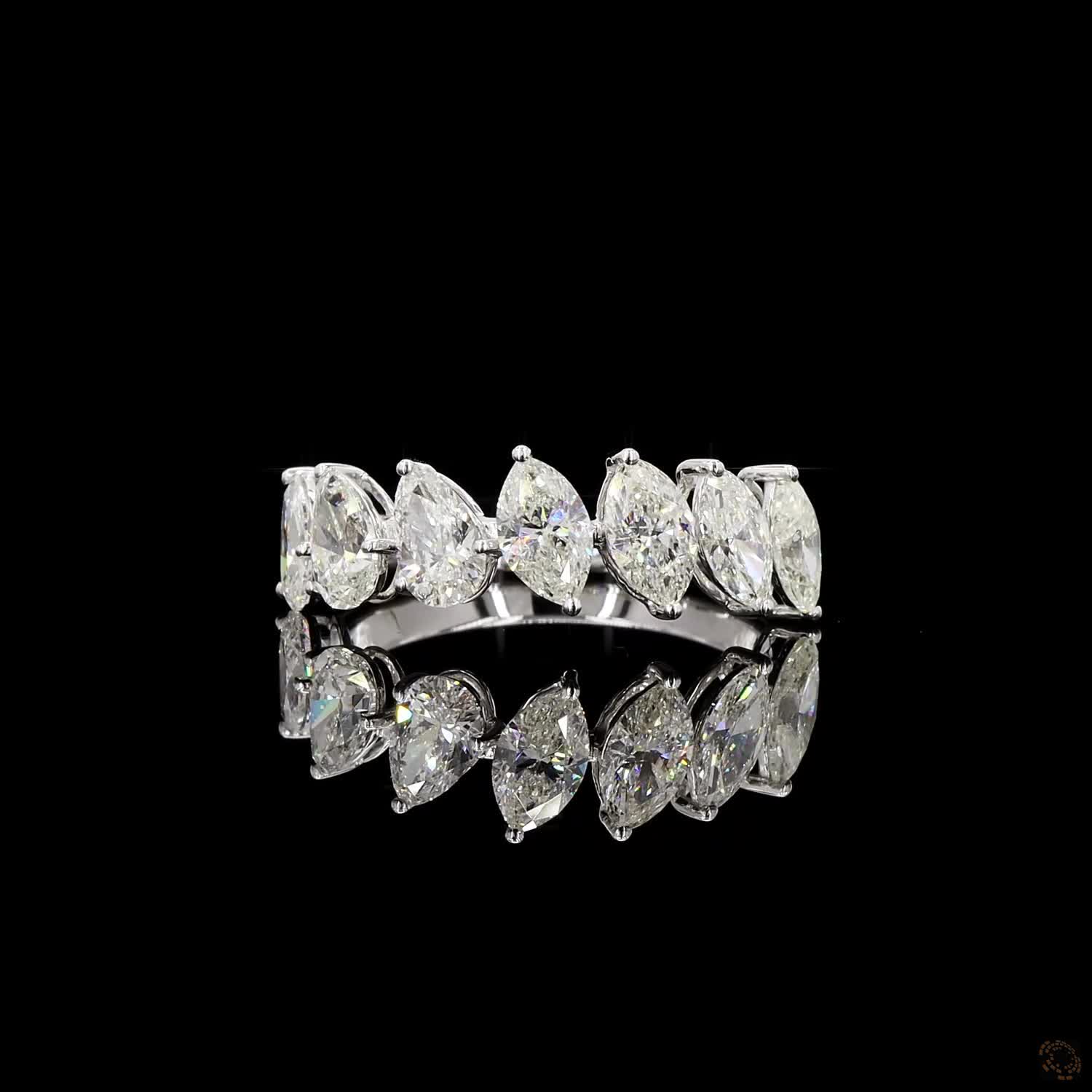 Marquise Radiant Crown Ring