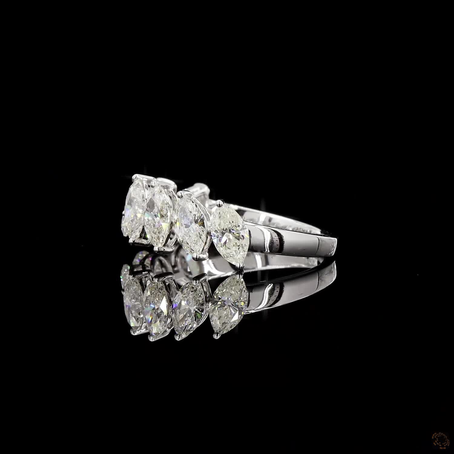 Marquise Radiant Crown Ring - Image 3