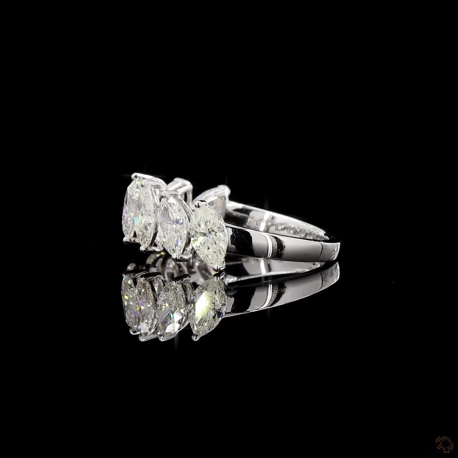 Marquise Radiant Crown Ring - Image 4